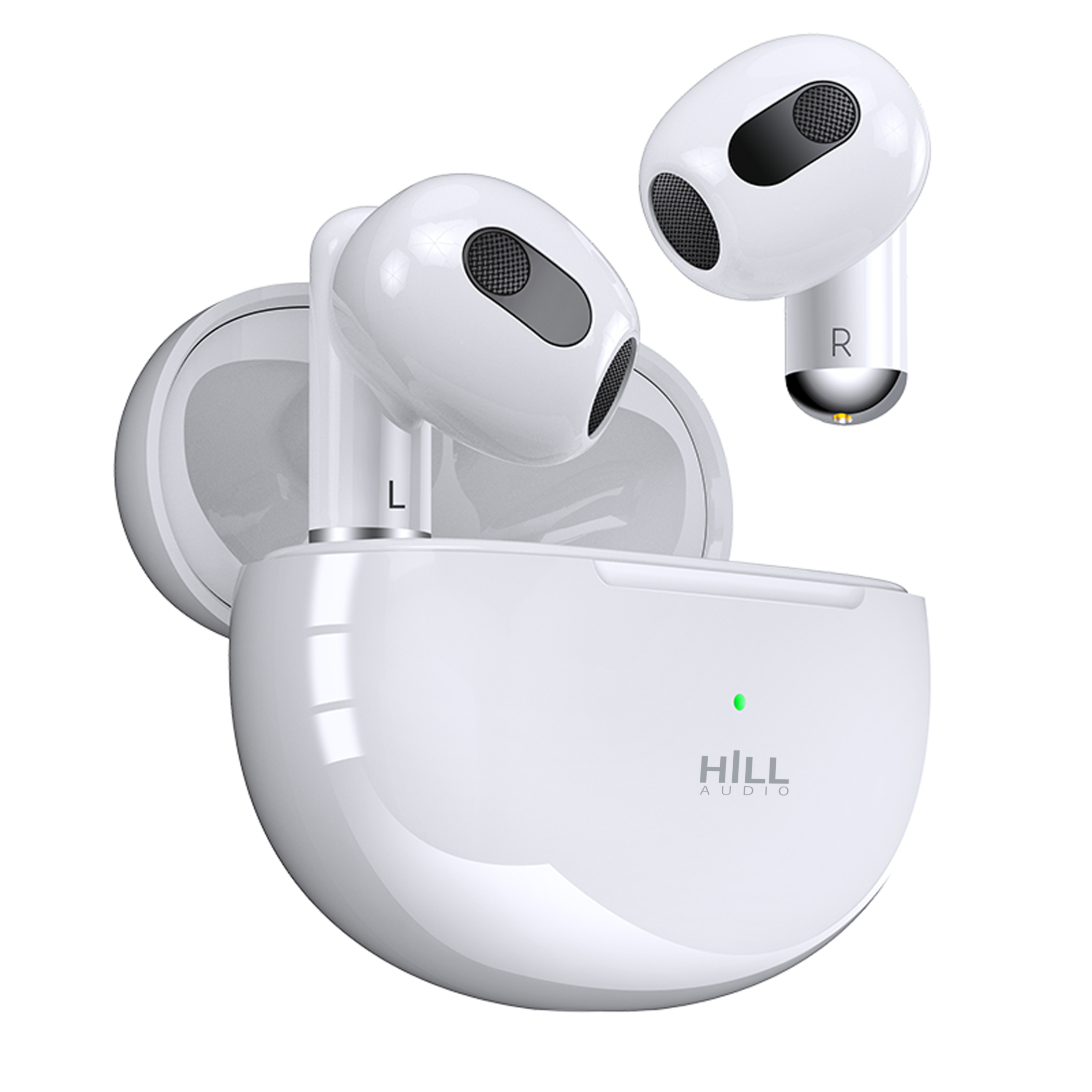 Hill Audio H1 PRO wireless earbuds white